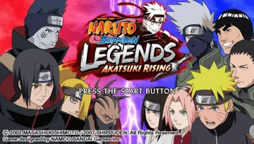 Naruto Shippuden - Legends - Akatsuki Rising (EU) screen shot title